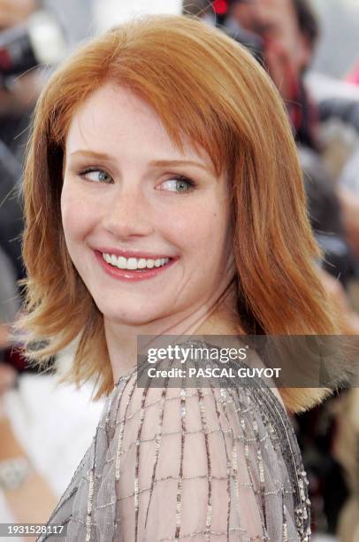 Actress Bryce Dallas Howard poses during a photo call for Danish director Lars von Trier's film "Manderlay", 16 May 2005 at the 58th edition of the...