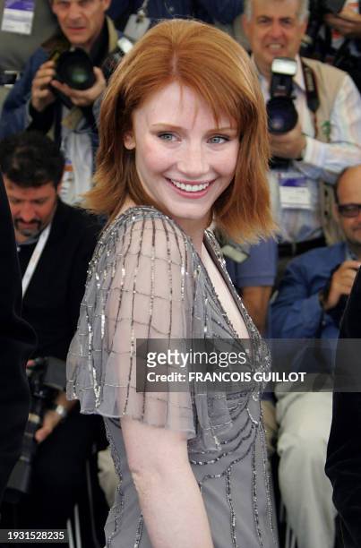Actress Bryce Dallas Howard poses during a photo call for Danish director Lars von Trier's film "Manderlay", 16 May 2005 at the 58th edition of the...