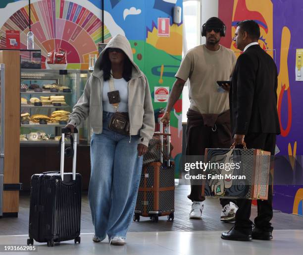 Fabolous arrives at Perth Airport on January 14 in Perth, Australia.
