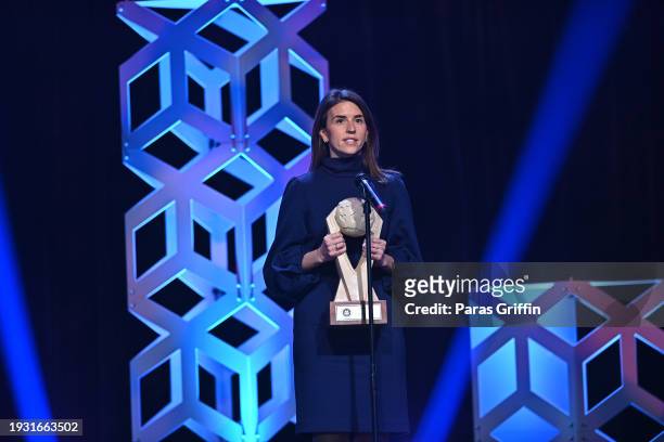 Kristin Pate speaks onstage the 2024 Beloved Community Awards at Hyatt Regency Atlanta on January 13, 2024 in Atlanta, Georgia. Formerly known as the...