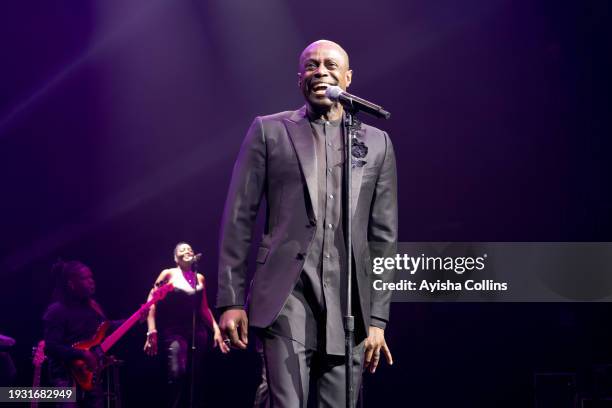 Kem performs at Texas Trust CU Theatre on January 13, 2024 in Grand Prairie, Texas.