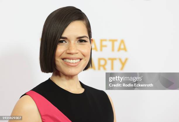 America Ferrera attends The 2024 BAFTA Tea Party at The Maybourne Beverly Hills on January 13, 2024 in Beverly Hills, California.