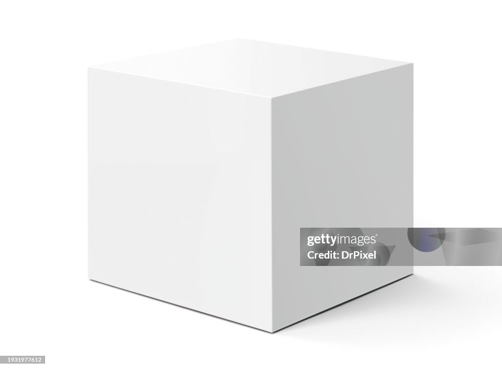 White Cube on White Background