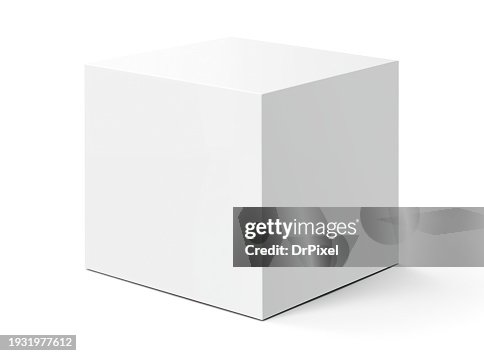 White Cube on White Background White Cube on White Background