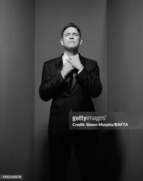 Actor Dougray Scott poses for a portrait shoot during the British Academy Scotland Awards at DoubleTree by Hilton on November 19, 2023 in Glasgow,...