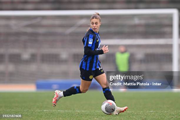 Beatrice Merlo of FC Internazionale Women in action during the Women Serie A match between FC Internazionale Women and Sassuolo Women at Arena Civica...