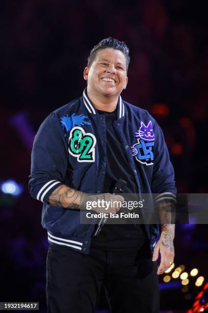 German singer Kerstin Ott performs during the Schlagerchampions Das grosse Fest der Besten at Velodrom on January 13, 2024 in Berlin, Germany.