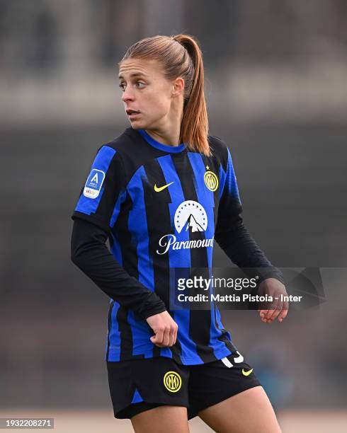 Beatrice Merlo of FC Internazionale Women looks on during the Women Serie A match between FC Internazionale Women and Sassuolo Women at Arena Civica...