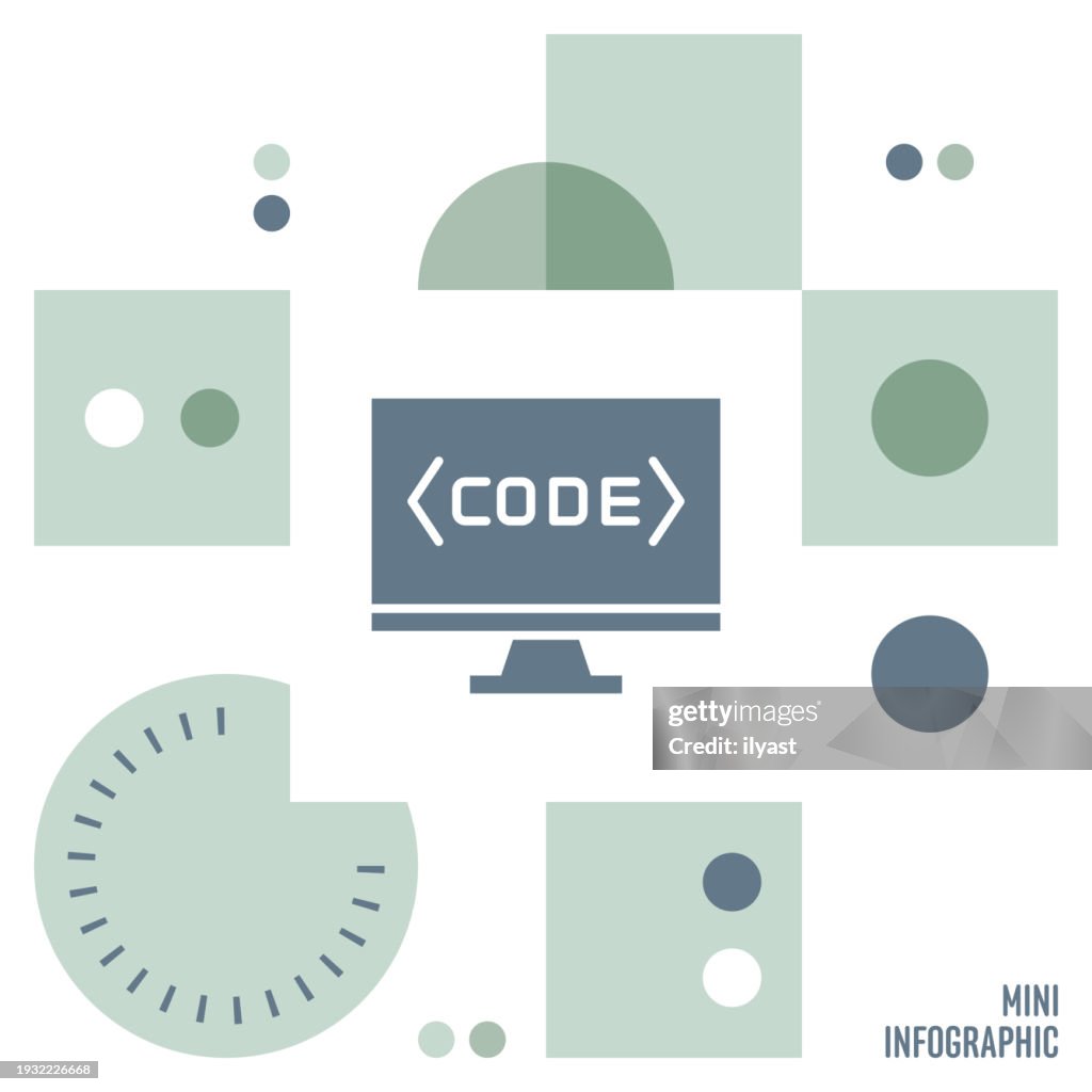 Coding Mini Infographic Design High-Res Vector Graphic - Getty Images