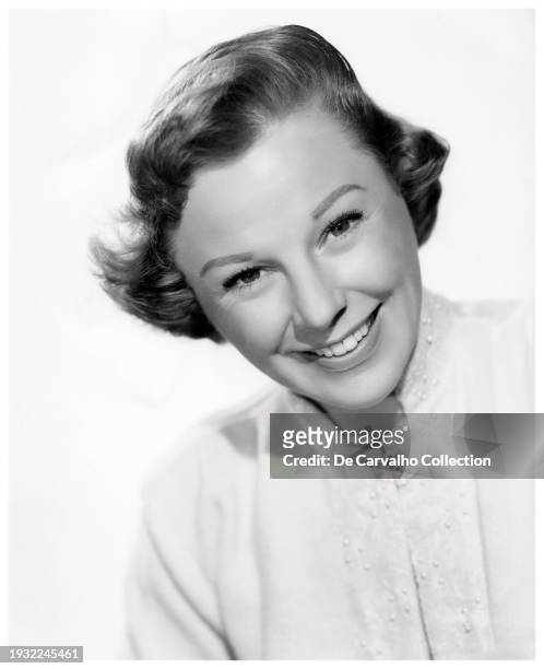Publicity portrait of June Allyson as 'Ellie Andrews' in the film 'You Can’t Run Away From It' United States.
