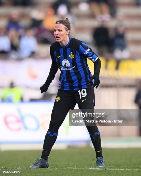 Lisa Alborghetti of FC Internazionale Women in action during the Women Serie A match between FC Internazionale Women and Sassuolo Women at Arena...