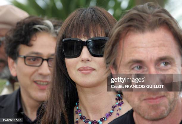 Members of the Jury of the 59th edition of the Cannes Film Festival Palestinian director Elia Suleiman, Italian actress Monica Bellucci and British...