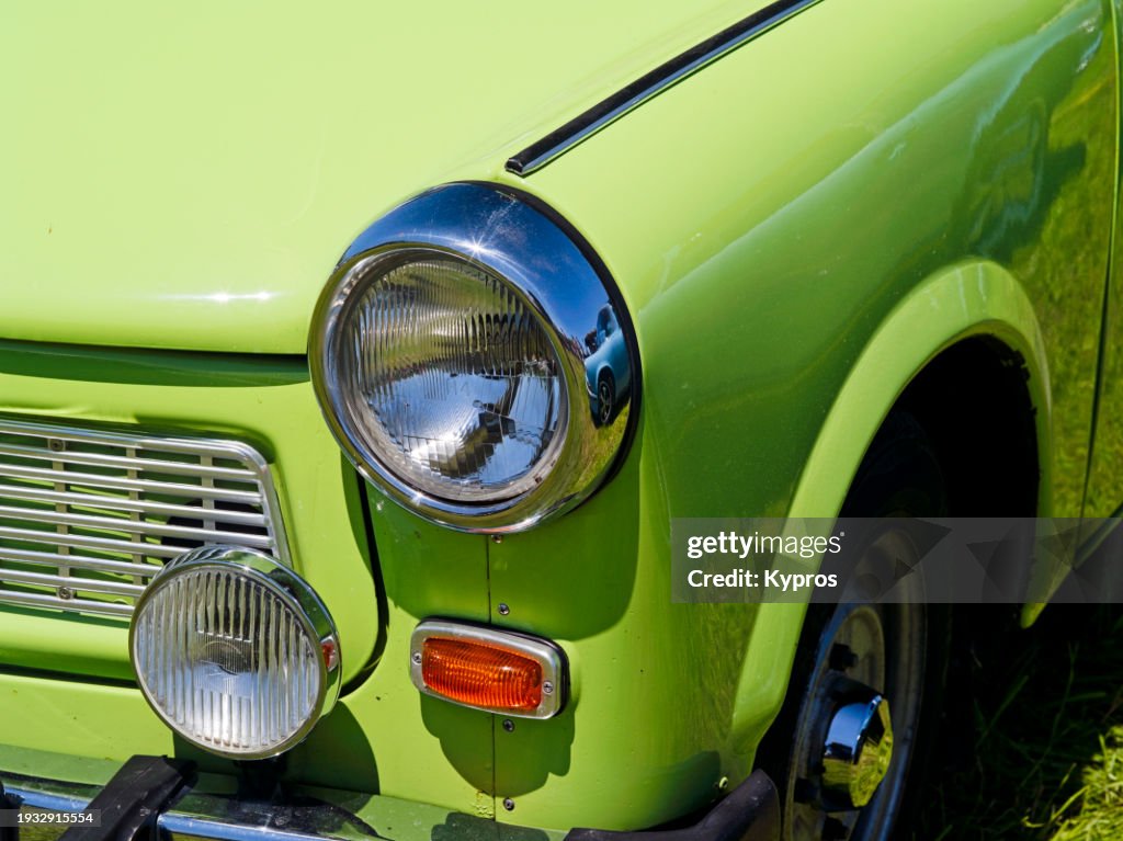 Headlights Detail On Automobile