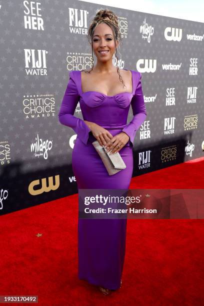 Tawny Newsome attends the 29th Annual Critics Choice Awards at Barker Hangar on January 14, 2024 in Santa Monica, California.