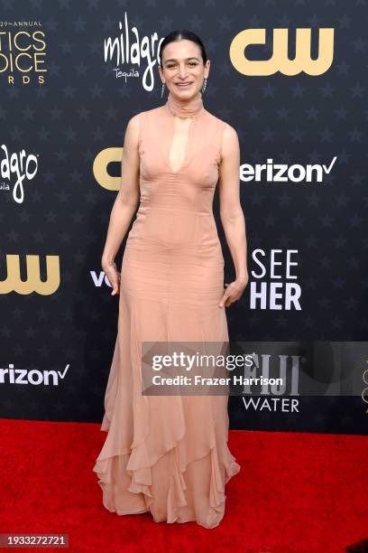 Jenny Slate attends the 29th Annual Critics Choice Awards at Barker Hangar on January 14, 2024 in Santa Monica, California.