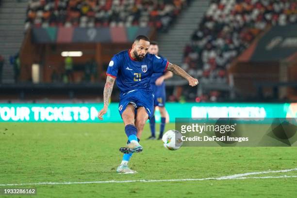Tiago Manuel Dias Correia of Cap Verde during the TotalEnergies CAF Africa Cup of Nations group stage match between Ghana and Cape Verde at on...