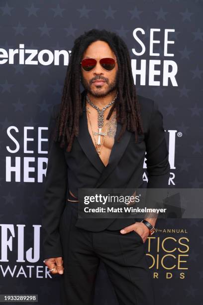 Lenny Kravitz attends the 29th Annual Critics Choice Awards at Barker Hangar on January 14, 2024 in Santa Monica, California.