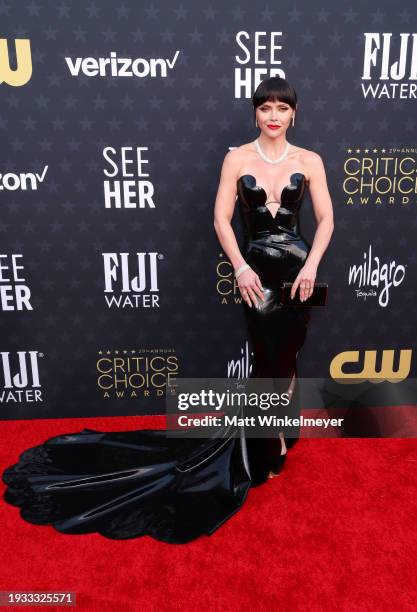 Christina Ricci attends the 29th Annual Critics Choice Awards at Barker Hangar on January 14, 2024 in Santa Monica, California.