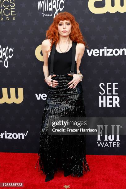 Natasha Lyonne attends the 29th Annual Critics Choice Awards at Barker Hangar on January 14, 2024 in Santa Monica, California.