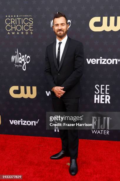 Justin Theroux attends the 29th Annual Critics Choice Awards at Barker Hangar on January 14, 2024 in Santa Monica, California.
