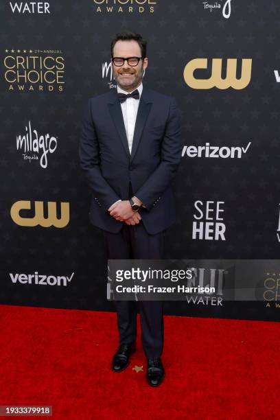 Bill Hader attends the 29th Annual Critics Choice Awards at Barker Hangar on January 14, 2024 in Santa Monica, California.