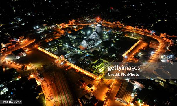 Ariel View Of The Shree Jagannath Temple And Its Corridor After The Shree Mandir Parikrama Project For Devotees And Public At Puri, Above 60 Km Away...