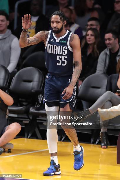 Dallas Mavericks forward Derrick Jones Jr. During the NBA game between the Dallas Mavericks and Los Angeles Lakers on January 17. 2024, at Crypto.com...