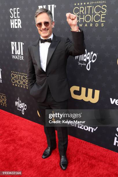 Gael García Bernal attends the 29th Annual Critics Choice Awards at Barker Hangar on January 14, 2024 in Santa Monica, California.