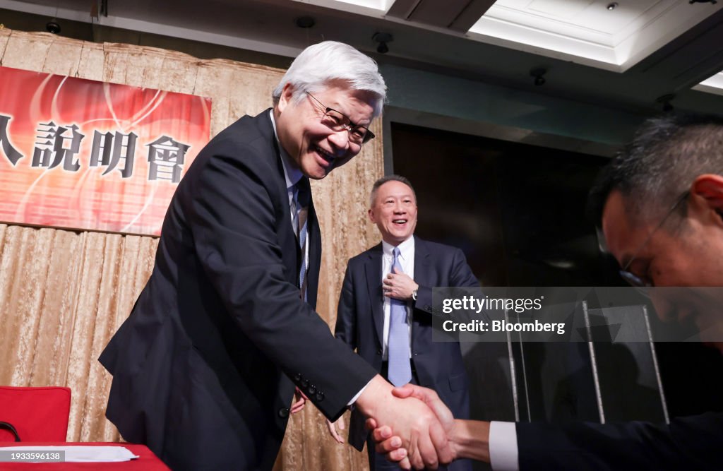 TSMC Chairman Mark Liu and CEO CC Wei Attend Earnings News Conference