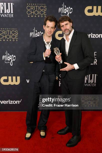 Mark Ronson and Andrew Wyatt, winners of the Best Original Song for "I'm Just Ken,” pose in the press room during the 29th Annual Critics Choice...