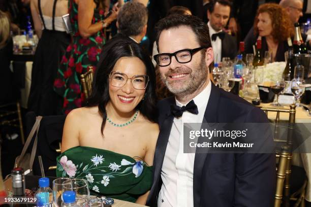 Ali Wong and Bill Hader attend the 29th Annual Critics Choice Awards at Barker Hangar on January 14, 2024 in Santa Monica, California.