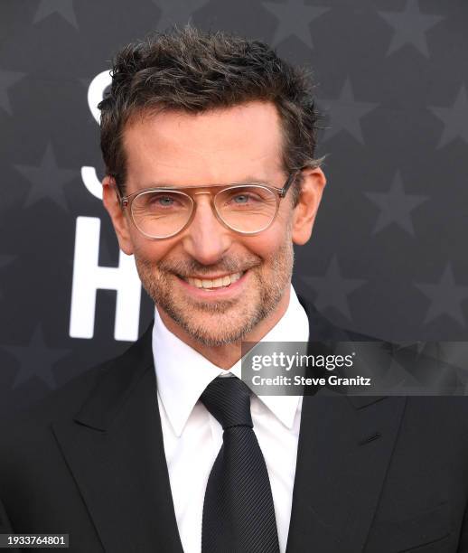 Bradley Cooper arrives at the 29th Annual Critics Choice Awards at Barker Hangar on January 14, 2024 in Santa Monica, California.