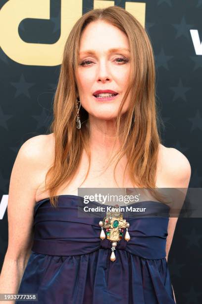 Julianne Moore attends the 29th Annual Critics Choice Awards at Barker Hangar on January 14, 2024 in Santa Monica, California.