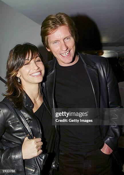 Gina Gershon and Denis Leary attend the after party for the New York premiere of "A Decade Under The Influence" April 15, 2003 at the MoMA Gramercy...