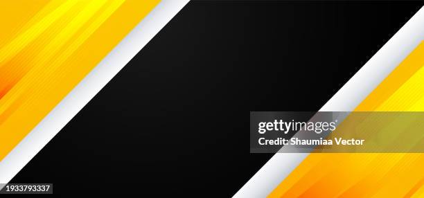 modern corporate black, yellow and white gradient geometric abstract background - future technology white stock illustrations