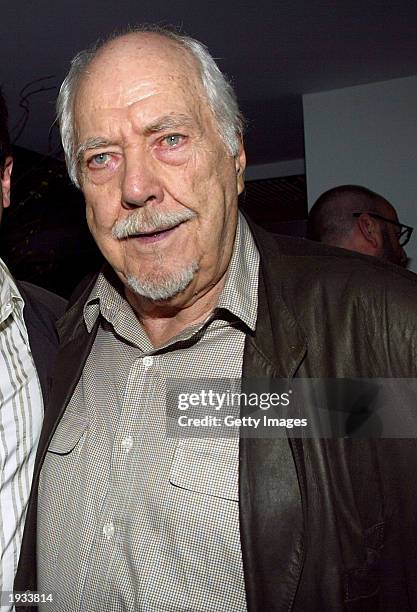 Director Robert Altman attends the after party for the New York premiere of "A Decade Under The Influence" April 15, 2003 at the MoMA Gramercy...