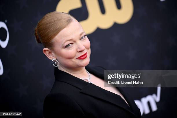 Sarah Snook attends the 29th Annual Critics Choice Awards at Barker Hangar on January 14, 2024 in Santa Monica, California.