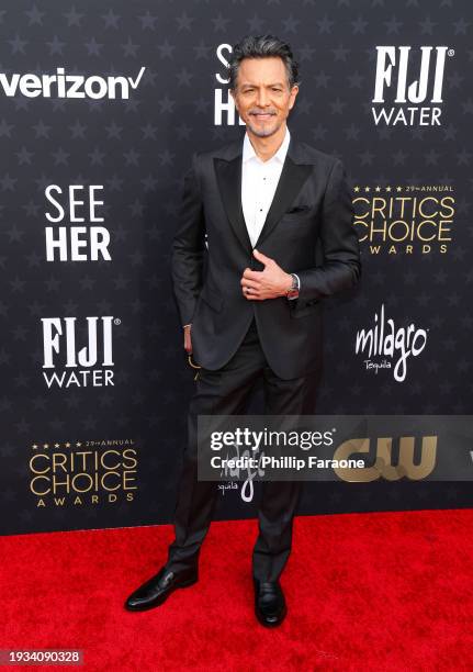 Benjamin Bratt with FIJI Water at The 29th Annual Critics Choice Awards on January 14, 2024 in Los Angeles, California.