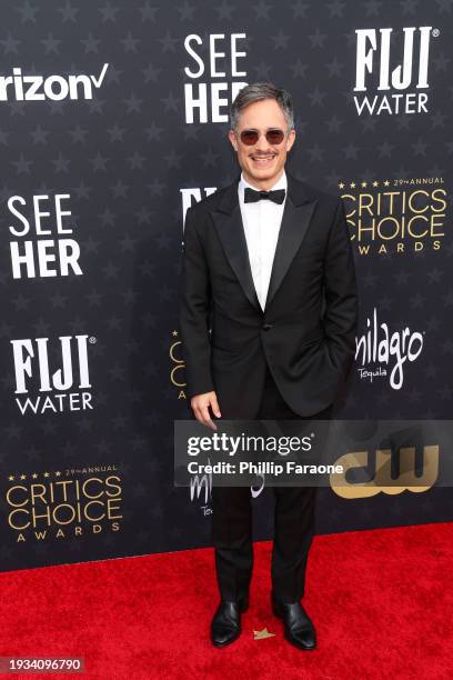 Gael García Bernal with FIJI Water at The 29th Annual Critics Choice Awards on January 14, 2024 in Los Angeles, California.