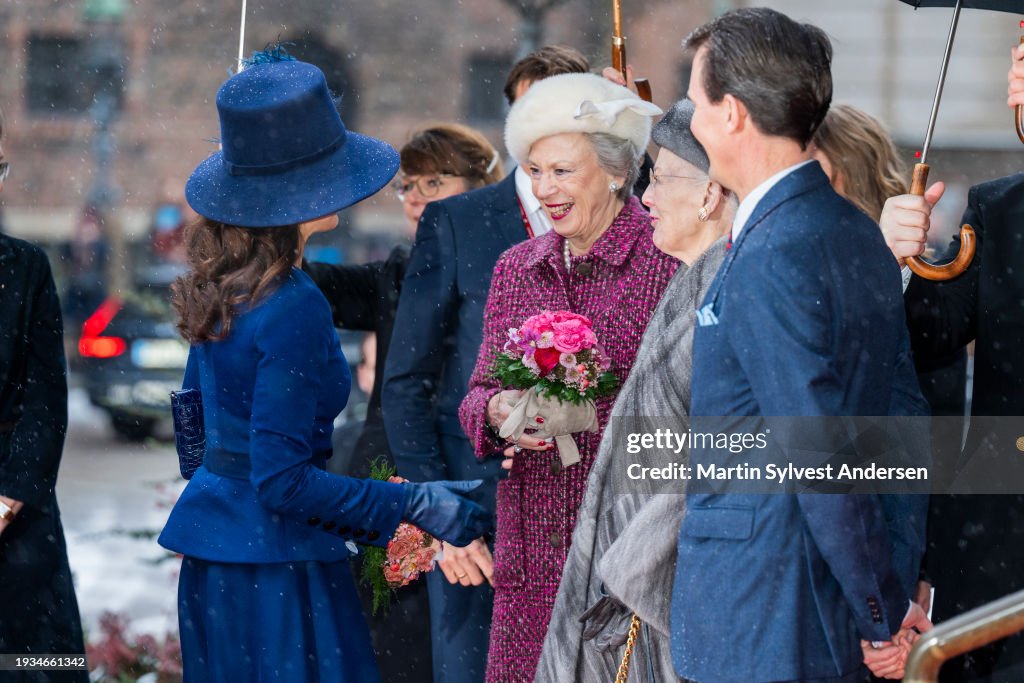 Danish Royal Family Received In Danish Parliament