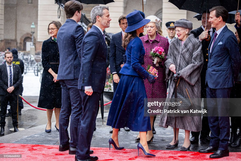 Danish Royal Family Received In Danish Parliament