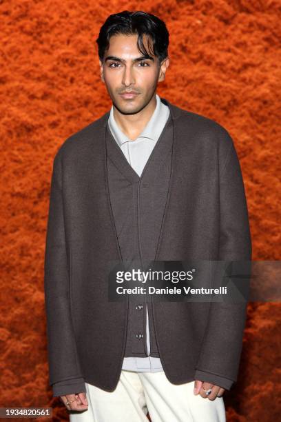 Rahi Chadda attends the Zegna fashion show during the Milan Menswear Fall/Winter 2024-2025 on January 15, 2024 in Milan, Italy.