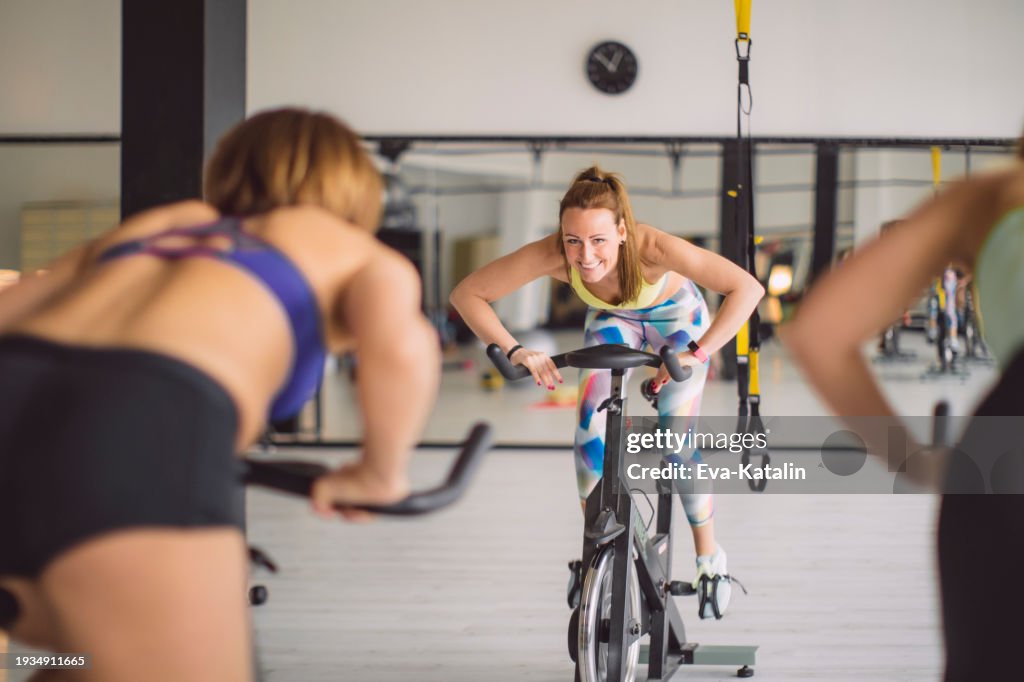 Women working out