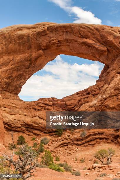 south windows at arches national park - southern utah stock pictures, royalty-free photos & images