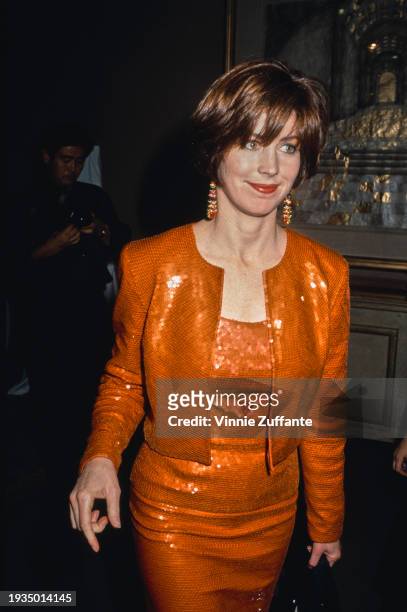 American actress Dana Delany attends the Annual Moving Picture Ball Honoring Martin Scorsese at the Century Plaza Hotel in Century City, California,...