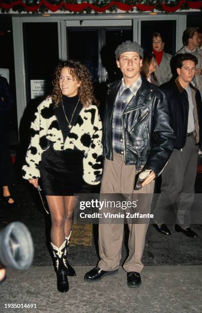 American actor Corin Nemec and sister Anastacia Nemec attend the premiere of Steven Spielberg's 'Hook' at the Cineplex Odeon Century Plaza,...