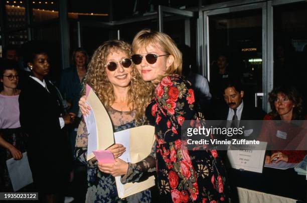 American actors Carol Kane and Rebecca De Mornay attend the premiere of Joyce Chopra's 'The Lemon Sisters' at Mann Plaza Theater in Westwood,...