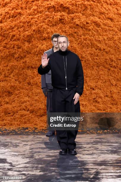 Designer Ermenegildo Zegna at the Zegna fashion show during the Milan Menswear Fall/Winter 2024-2025 on January 15, 2024 in Milan, Italy.