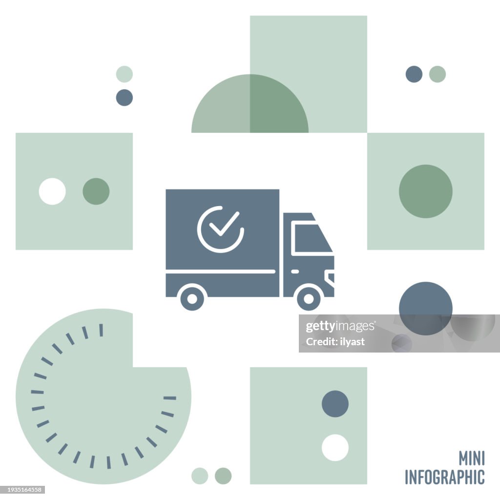Delivery Mini Infographic Design