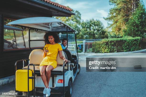 summer vacation travel - golf cart stock pictures, royalty-free photos & images